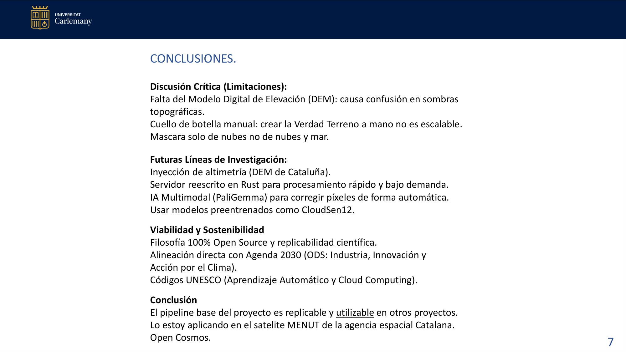 Diapositiva 8: Conclusiones